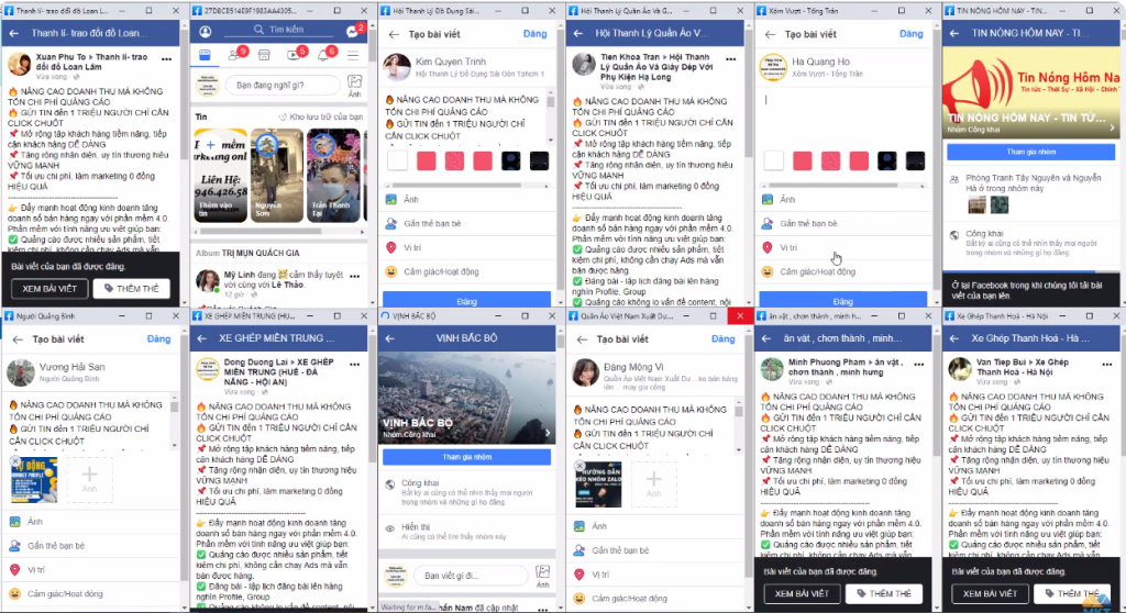 Đăng bài tự động trên facebook